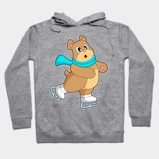 Bear Ice skating Ice skates Hoodie